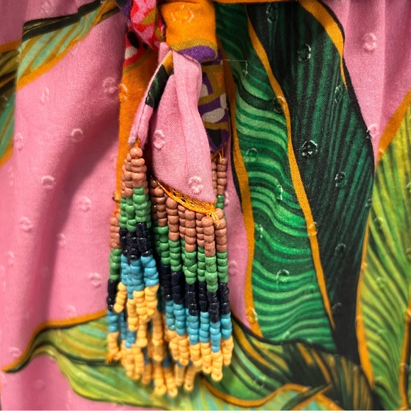 Farm Rio Mixed Print Wrap Dress - Picture 10 of 11